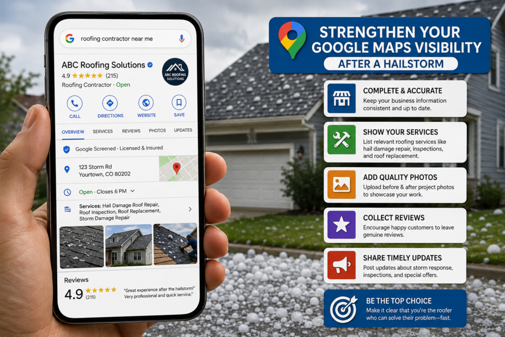 Strengthen Your Google Maps Visibility After a Hailstorm